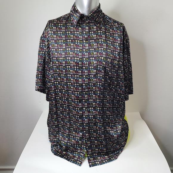 VTG Y2K Nicole Miller Mens Hawaiian Shirt Silk - Picture 3 of 14